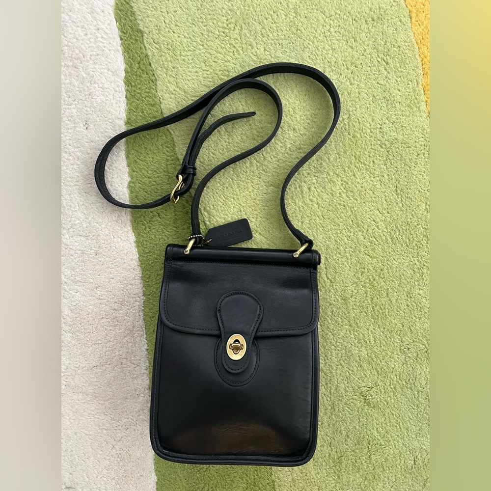Coach 9930 Murphy Black Leather Crossbody Bag